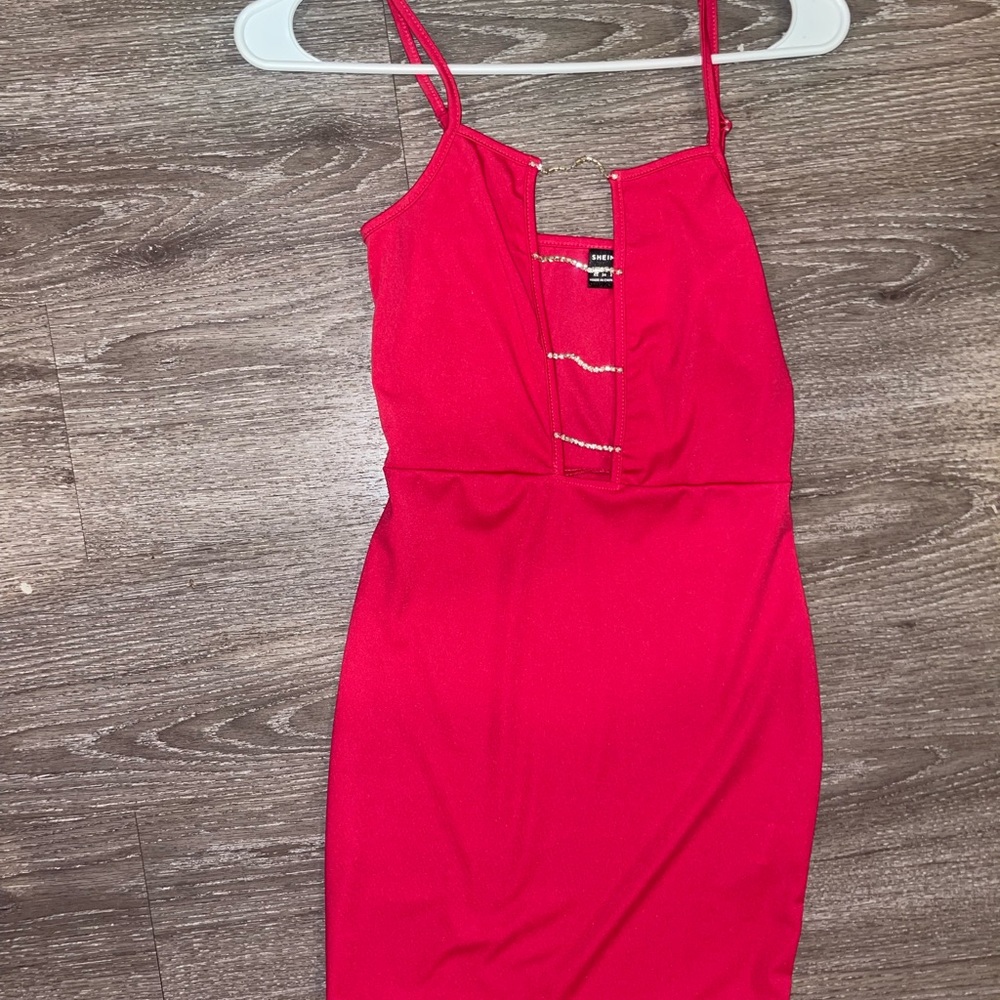 Hot pink dress